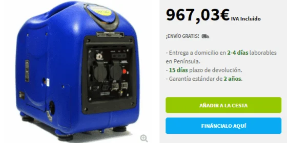 generador para camping HY3000SEI